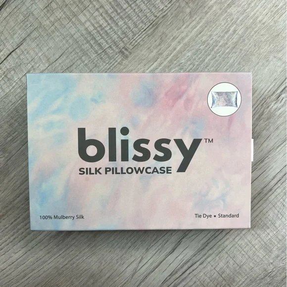 NEW BLISSY Silk Pillowcase - Pink Yellow Blue
Tie-Dye - Standard Pastel - Picture 2 of 4
